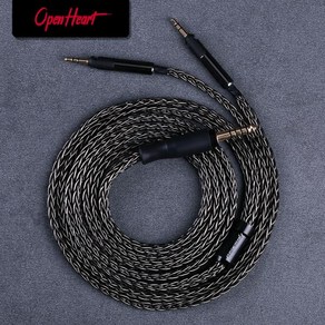 OPENHEART 오디오 테크니카 ATH-R70x 헤드폰 케이블 XLR 4.4mm 3.5mm 2.5mm 2m 3m 업그레이드 밸런스 케이블 은도금 16 코어, 13) 2.5mm balanced - 1.4m