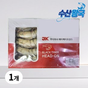 수산왕국 블랙타이거새우 왕특대 10미 500g, 1개