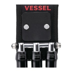 VESSEL(베셀) 퀵 캐쳐 3연 홀더 마그넷 첨부 블랙 QB-10MB3K, 1개