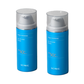 [1+1] 싸이닉 아쿠아 옴므 올인원 모이스처라이저 100ml [스킨+로션+에센스+크림 기능을 한번에], 2개