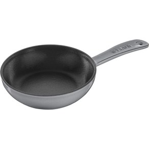 staub 16cm] IH Skillet 40501-145 스토우브 [스킬렛 그레이 프라이팬 법랑 주물 철, 1개