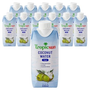 트로픽선 퓨어 코코넛워터, 330ml, 12개