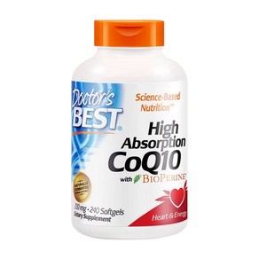 닥터스베스트 하이 앱솔션 CoQ10 200mg 바이오페린 소프트젤, 240정, 1개