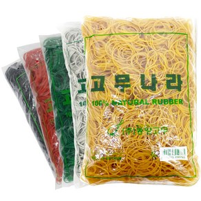 고무나라 노란고무줄 1kg 고무밴드, 1kg고무밴드/70x1.5/베트남/, 1