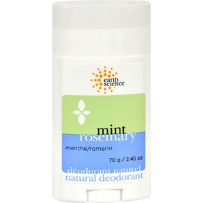 Eath Science Deodoant Natual Mint Rosemay 2.5 Ounce Eath Science 데오도란트 천연 민트 로즈마리 2.5온스, 70g, 1개