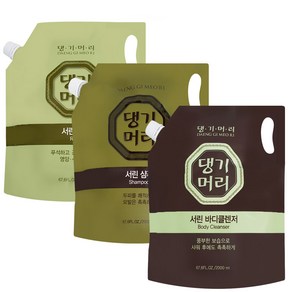 댕기머리 서린 대용량 샴푸 린스 바디워시 2000ml 리필용 1개 인기템, 댕기머리 서린 린스 2000ml, 2L