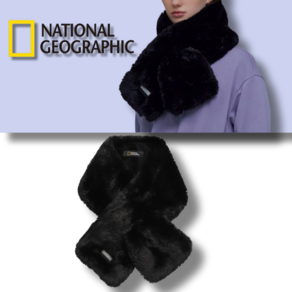 국내매장정품 NATIONAL GEOGRAPHIC MAN WOMAN 내셔널지오그래픽 퍼머플러 남녀공용 퍼목도리 보온성 데일리 가벼움 따뜻함 겨울넥워머