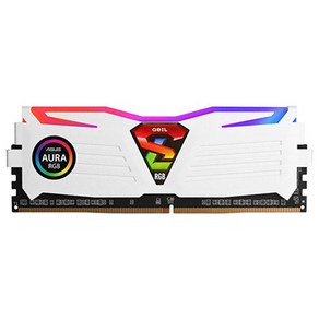 게일 16G DDR4 CL16 SUPER LUCE RGB Sync 데스크탑용 램 PC4-25600 화이트, 2개