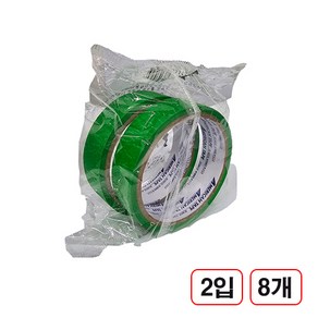 칼라 마스킹테이프 녹색 25mm*10m (2입) 8개