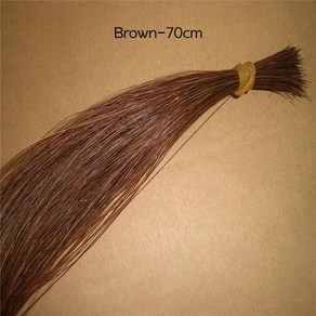 모멘트 말꼬리 털 현악기 활 교체 50g 블랙/화이트/브라운, 브라운-70cm, 1개