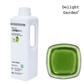 [딜라잇가든] 그린애플 음료베이스소스스무디시럽 1kg, 1개