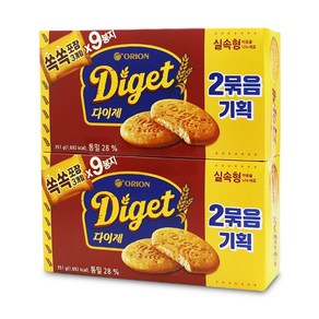 오리온 다이제 2번들 351g, 2개