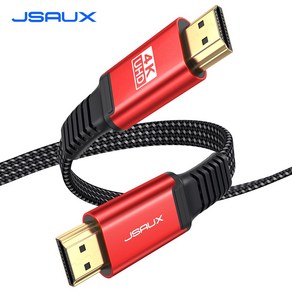 JSAUX 4K UHD TV 모니터 노트북 겸용 HDMI V2.0 케이블 레드, 1개, 3m