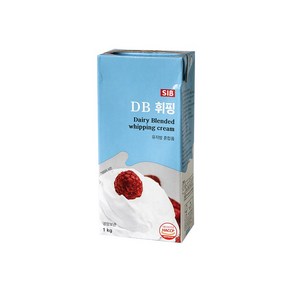 선인 DB 휘핑크림 무가당 혼합생크림 아이스박스무료포장 및, 8개, 1kg