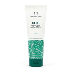 더바디샵 The Body Shop Tea Tee 3 in 1 워시 스크럽 & 마스크 - 지성 잡티 피부를 위한 정화 비건 스킨 케어 119.1g(4.2온스), 4.2 Fl Oz (Pack of 1), 1개, 125ml