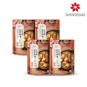 [신세계푸드] 호텔컬렉션 에센셜 우차돌 된장찌개 450g x 4팩, 4개