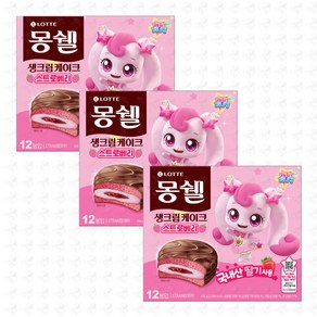 쿨마켓 티니핑 몽쉘 스트로베리 250g, 3개