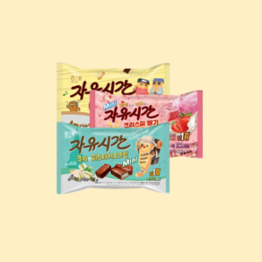 해태 미니 자유시간 3개 (오리지널 480g 1개+쿠키앤 피스타치오크림 400g 1개+크리스피 딸기 250g 1개), 1개