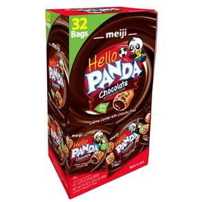 Meiji x 헬로 판다 쿠키 초콜릿 크림 필링 한입 크기(32개입) Hello Panda Cookies Chocolate Ceam Filling Bite Sized (32Bag, 1개