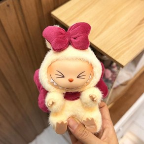 나랑같이놀자 DADA 나랑 부끄부끄 놀자 시리즈 피규어 LABUBU 라부부 열쇠고리, 10 [고퀄리티] 로즈마리 고양이 커플 *옷만 입고 아, 1개
