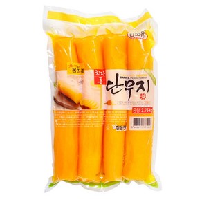 봄뜨래 치자통단무지(국산무) 3.75kg, 2개