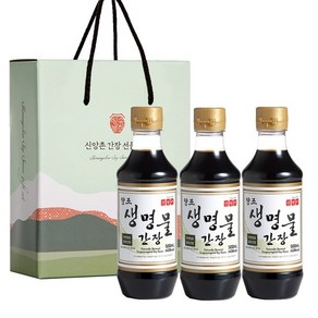 [신앙촌] 양조간장 선물세트 K 3호, 500ml, 3개