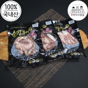 [바다사람들] 국내산 자연산 먹기좋은 급냉 세척 손질문어, 7개, 180g