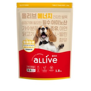 대주펫푸드 올리브 강아지 퍼피 앤 영 어덜트 에너지 사료, 닭, 1.8kg, 1개