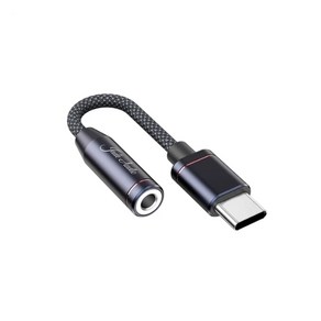 Fiio JA11 USB C 타입-3.5mm 이어폰/헤드폰 어댑터 USB C 케이블-3.5 오디오 보조 케이블 c 형 단자를 지원하는 휴대전화 검은색 은색