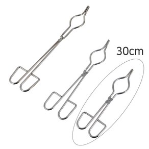 스테인리스 스틸 도가니 집게 실험실 고온 비커 세라믹 Cucible Tong 스텐 금속 다용도 집게, 30cm, 1개