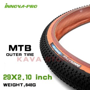 INNOVA-MTB 자전거 와이어 타이어 29x2.25/29x2.21/27x2.25/27x2.1 인치 펑크 방지 700x25C 로드 바이크, 02 MTB 29x2.1, 1개