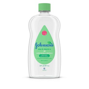 Johnson's Baby 오일 알로에 베라와 비타민 E가 풍부한 미네랄 593.8ml20온스 426564