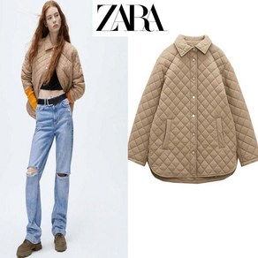 자라 여성 데일리 경량 퀼팅 패딩 자켓 zaa