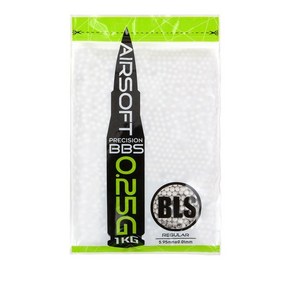 BLS Pecision 정밀 BB탄 0.25g 화이트[보라돌이] 4000발 비비탄, 1개