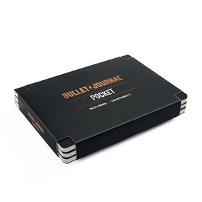 LEUCHTTURM1917 371123 불렛 저널 포켓 14.3x10.3cm 46개의 번호가 매겨진 더블 페이지 도트 블랙 3팩 179640