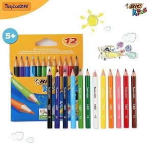 빅 키즈 컬러링 Topicolos mini 12색 색연필