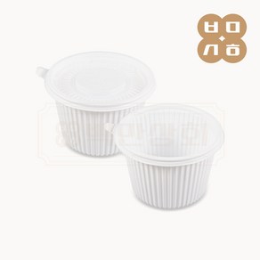 백만상회 [BU] 고강도 국물용기 105파이 소 백색(PP재질), 1개, 500세트