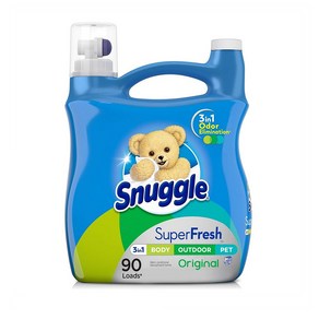 Snuggle 스너글 슈퍼 프레쉬 오리지널 액상 섬유유연제 95oz(2.8L), 1개, 2.8L