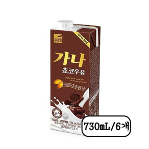 푸르밀 가나 초코우유 730ml 6개