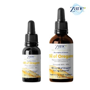 오레가노오일 원액 카바크롤 86 - 90 프로 티몰 효능 ZH 그리스 / Zane Hellas 190 mg Oegano Oil, 30ml, 1개