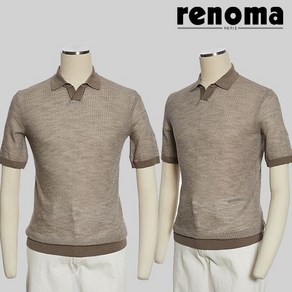 [_]레노마 S/S 고급스러운 반팔카라 시원한 니트티셔츠 데일리룩 추천 ROFMKT65A EK3653