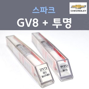 쉐보레 스파크 GV8 크리미베이지 붓펜 169 + 투명마감용붓펜 자동차 차량용 카 페인트