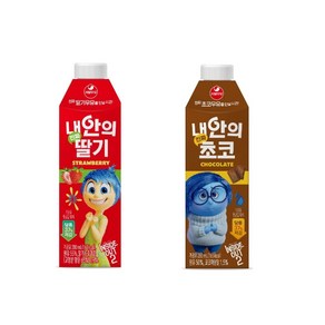 서울우유 내 안의 진짜 딸기+초코, 18개, 280ml