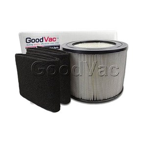 GoodVac 필터 퀸 디펜더 4000 HEPA 교체용 필터 2카본 프리필터 랩 / GoodVac Replacement Filte, 1개