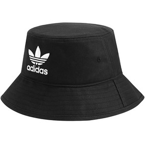 아디다스 AC BUCKET HAT 버켓햇 패션모자, 블랙 + 화이트, 1개