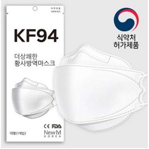 더상쾌한 황사 방역 마스크 KF94 대형 성인용 낱개 개별포장