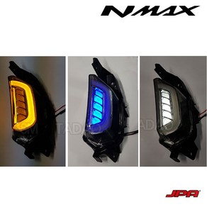 NMAX 윙카 LED 라이트 방향지시등 깜박이 튜닝 21-23년 JPA, 옐로우+화이트, 1세트