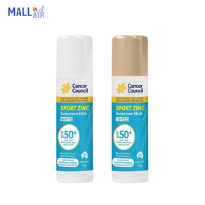 호주 캔서카운슬 Cance Council SPF 50+ 스포츠 아연 스틱 2종 (틴티드 화이트) 12g SPF 50+ Spot Zinc Stick 2-Pack, 2개