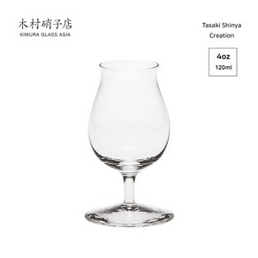 KIMURA GLASS 기무라 글라스 타사키신야 시리즈 WHISKY 4OZ 위스키 글래스, 본품 1P+박스, 1개