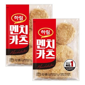 하림 멘치카츠 1000g 2봉, 2kg, 1세트